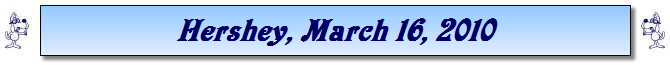 Hershey, March 16, 2010