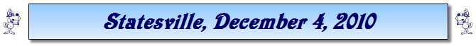 Statesville, December 4, 2010